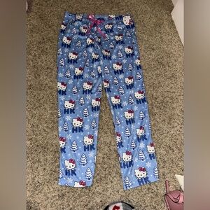 Hello Kitty Blue ❄️ 💙🩵 cute size large Pajama Pants
